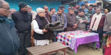 नेपाल तरुण दल धनुषाद्वारा दलित बस्तीमा कम्बल वितरण