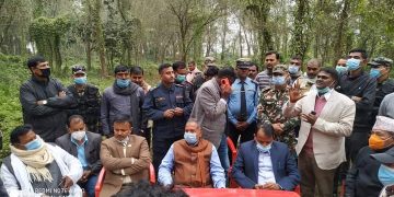 मुख्यमन्त्री राउतद्वारा सरुवा रोग अस्पताल र ट्रमा सेन्टर निर्माणका लागी जग्गाको निरीक्षण