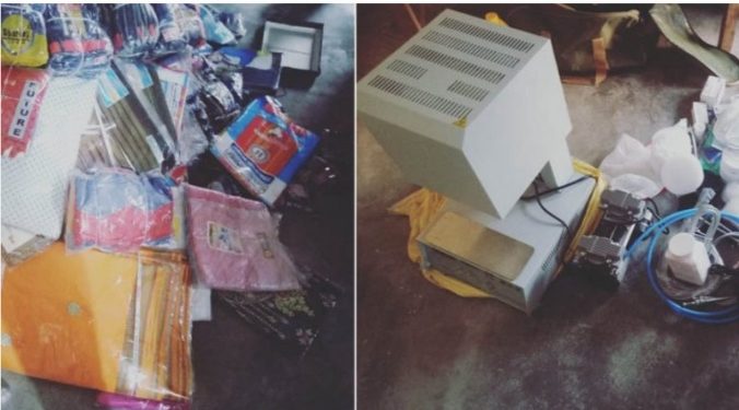 विभिन्न स्थानबाट प्रहरीले  गरे सातलाख भन्दाबढीकाे समान बरामद