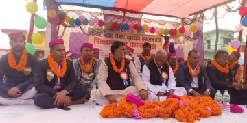 नगराइन नगरपालिकामा जसपा नेता महताे र मन्त्री सोनलद्वारा १७करोड भन्दा बढीको सिचाई याेजनाकाे शिलान्यास