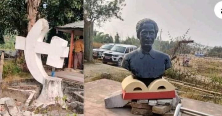 नेकपाकै मन्त्रीले किन भत्काइयाे स्व. श्री रामवृक्ष यादवको सालिक ?