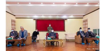 बालुवाटारमा ओली पक्षका सांसदहरुको बैठक जारी