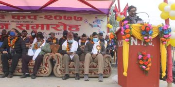 प्रदेश नं. २ कै ठुलो धनराशि भएको फुटवल प्रतियोगिता महोत्तरीको भंगहामा शुरु, उदघाटन खेलमा त्रिभुवन आर्मी क्लब विजयी