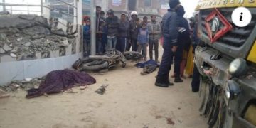 टिपरको ठक्करबाटअाैरही नगरपालिकामा दुई जनाकाे मृत्यु