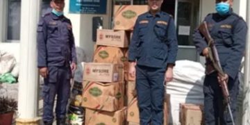 पश्चिम नवलपरासीमा चार लाख बढी मूल्य बराबरको अवैध मालसामान बरामद