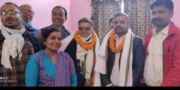 नवनियुक्त अध्यक्ष भट्टराई तथा यादव पत्रकार महासंघद्वारा सम्मानित