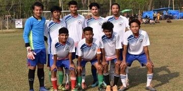 खुल्ला नकआउट फुटवल प्रतियोगितामा नव जागरण युवा क्लब मिनि बनकट्टी बिजयी