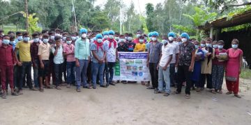 नेपाल स्काउटका टिमले तेस्राे दिन पनि स्वास्थ्य सामग्री वितरणमा निरन्तरता दिदै