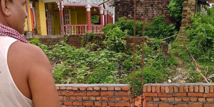 मंगलनाथ मन्दिरकाे पर्खाल निर्माणमा दुई नम्बर इटा प्रयोग