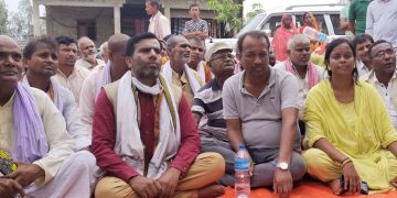 नगरप्रमुख सुनिल कुमार यादवकाे अनमितता बिरुद्ध बृहत् माेर्चा बिराेध कार्यक्र जारी