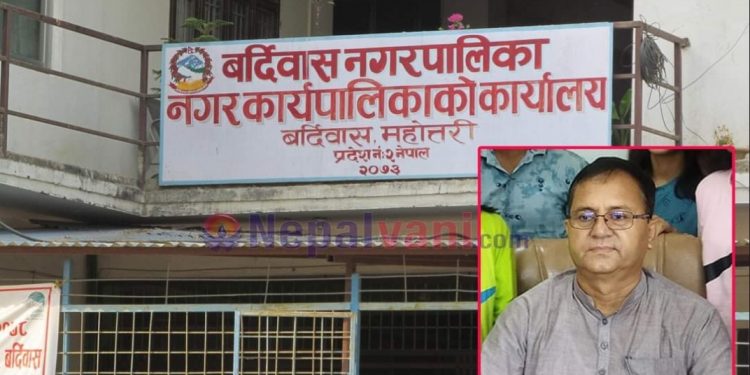 बर्दिबास नगरपालिकाको अर्को अनियमितता बाहिरियो