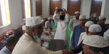 जैद बिन सावित मदरसामा युनिसेफ द्वारा दिइएको शैक्षिक सामाग्री वितरण