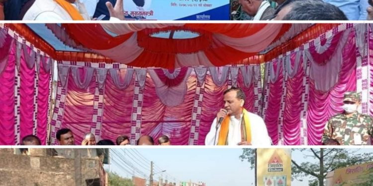 बिरगंजको इनर्वा टोलमा २५ लाखको लागतमा शिव मन्दिरको शिलान्यास