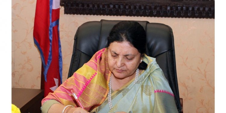 पाँचदलीय गठबन्धनको बैठकमा राष्ट्रपति विद्यादेवी भण्डारीको आलोचना