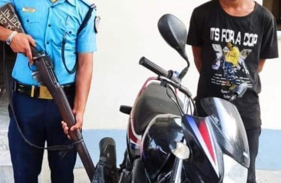 मोटरसाइकल चोरी गरेको आरोपमा एकजना पक्राउ