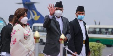 प्रधानमन्त्री शेरबहादुर देउवा भारतको नयाँ दिल्लीमा