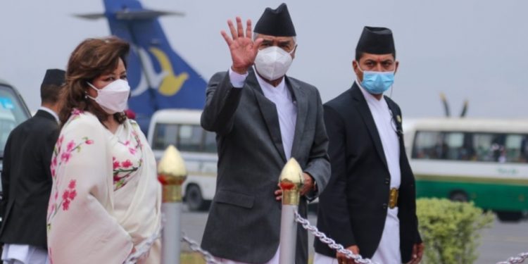 प्रधानमन्त्री शेरबहादुर देउवा भारतको नयाँ दिल्लीमा