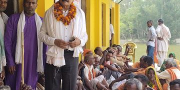 श्री जानकीआँखा अस्पतालकाे अध्यक्ष गंगराम यादवकाे उपस्थितिमा सम्पन्न गरे औरही नगरपालिका मा निशुल्क आँखा शिविर