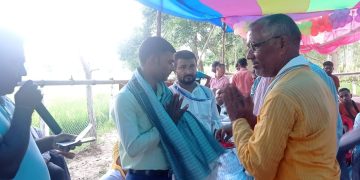 प्रेस मञ्च नेपाल महोत्तरीका नवनिर्वाचित पदाधिकारीहरु सम्मानित