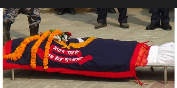 ट्यांकरको ठक्करबाट एक प्रहरी जवानको मृत्यु