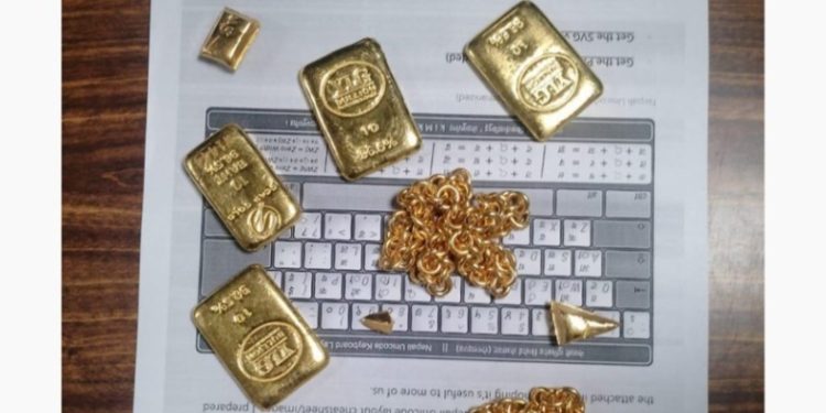 त्रिभुवन अन्तर्राष्ट्रिय विमानस्थलबाट १ किलो सुन बरामद