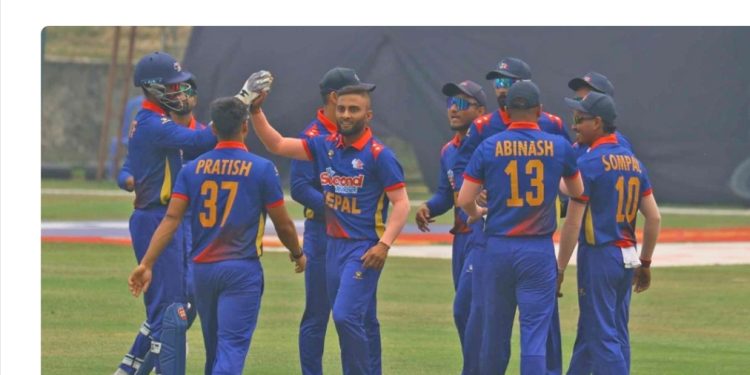 वेष्टइण्डिज ए विरुद्ध नेपालले पायो १७३ रनको लक्ष्य