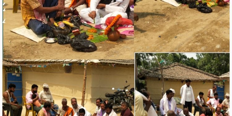 पूर्व मन्त्री कुश्वाहाले गरे सडककाे शिलान्यास