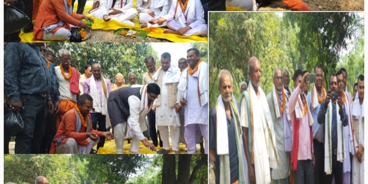 पूर्व मन्त्री कुश्वाहाले गरे सडककाे शिलान्यास