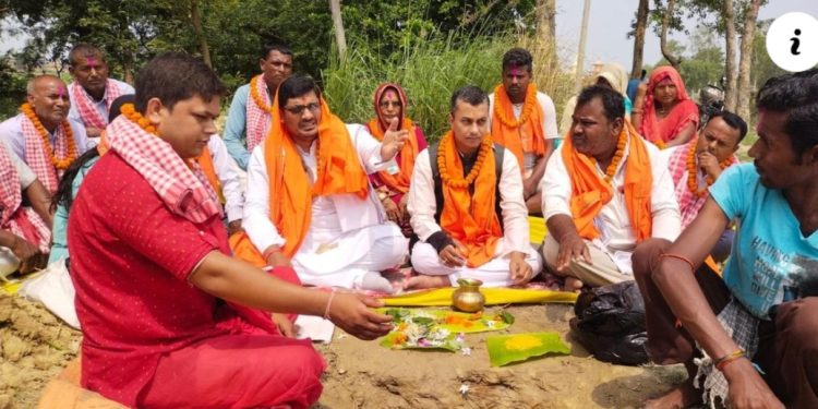 सांसद सराेज सिंह कुशवाले गरे शिलान्यास कार्यक्रम सम्पन्न