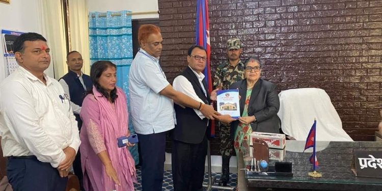 जनलोकपाल आयोगले प्रदेश प्रमुख समक्ष बुझायो आफ्नो वार्षिक प्रतिवेदन