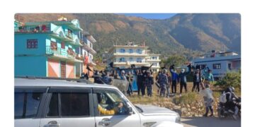 जनार्दन शर्मालाई गृहजिल्लामा कालो झण्डा