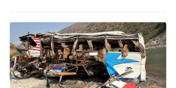 बस दुर्घटना हुदा ९ जनाकाे मृत्यु