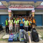 सोनमा गाउँपालिकाका अध्यक्ष विशेश्वर प्रसाद यादवद्वारा क्रिकेट टोलीलाई जितको शुभकामनासहित भव्य बिदाइ