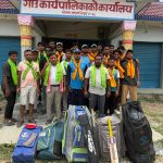 महोत्तरी जिल्ला पालिका स्तरीय क्रिकेट: उद्घाटन खेलमा साेनमा गाउँपालिका  पराजित